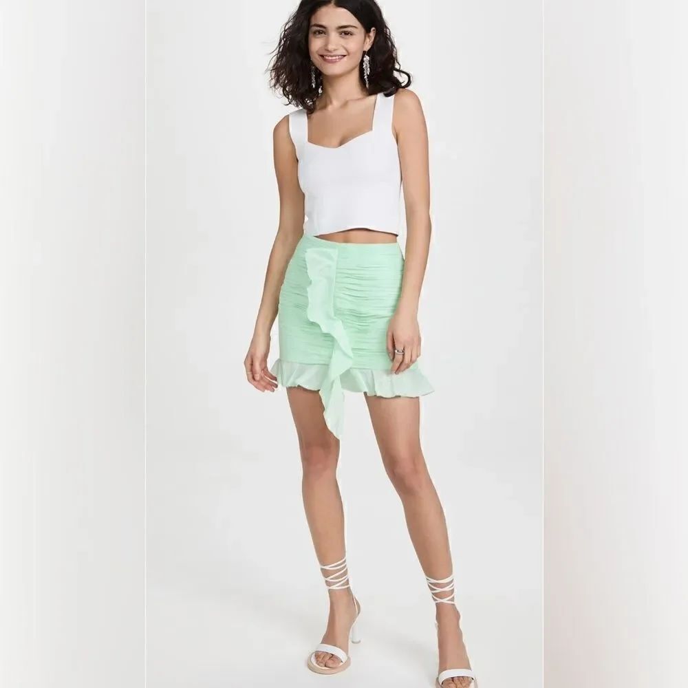 Hansen and Gretel Seafoam green Levi silk Skirt NWT